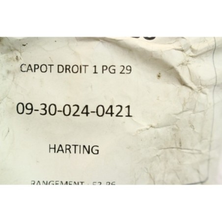 Harting 09300240421 09-30-024-0421 Capot droit PG 29 (B1204)