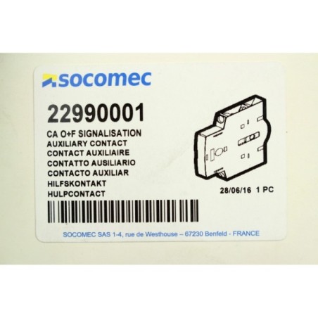 Socomec 22990001 Contact auxiliaire CA O+F (B1205)