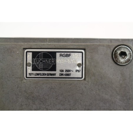 EUCHNER RGBF 04 R12-514 RGBF04 R12-514 Limit switch 10A 250V (B1205)