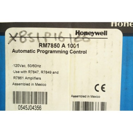 Honeywell RM7850 A 1001 Burner Controller RM7850A1001 (B1208)