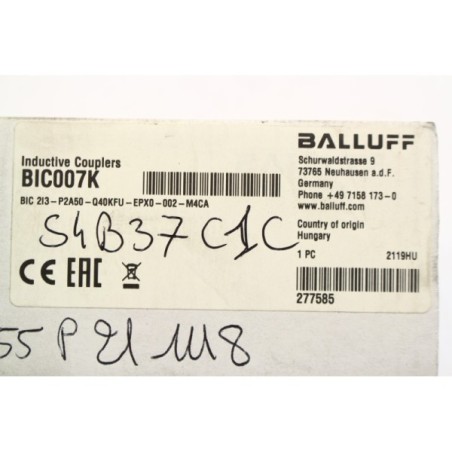 BALLUFF BIC007K - BIC 2I3-P2A50-Q40KFU-EPXO-002-M4CA Capteur (B1209)