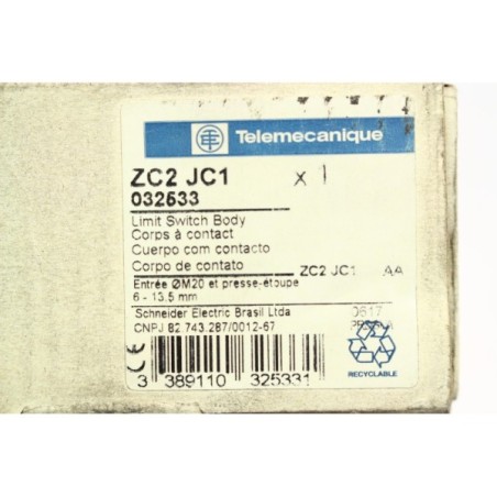 Telemecanique 032533 ZC2 JC1 Corps limit switch (B1215)