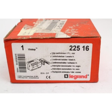 Legrand 225 16 Interrupteur sectionneur 63A 22516 3P (B1220)
