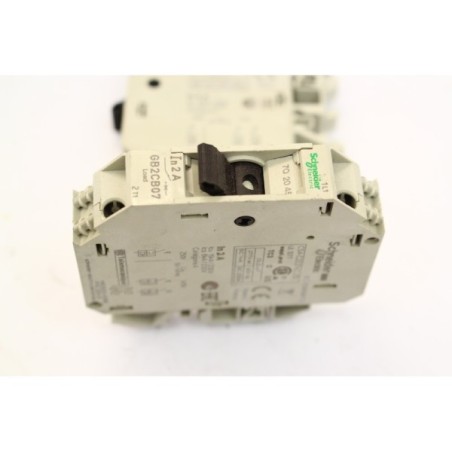 2Pcs Schneider electric GB2CB07 Disjoncteur circuit contrôle 2A 1P (B45)