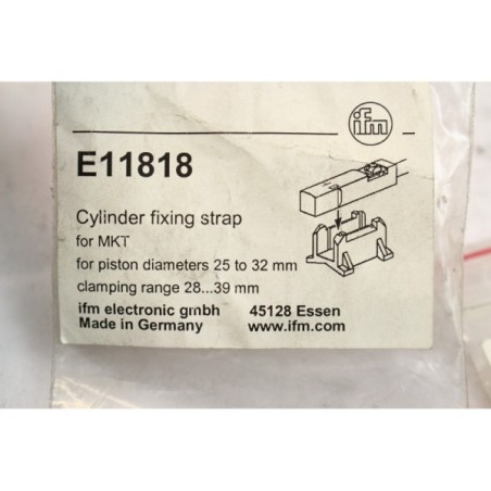 2Pcs Ifm E11818 Cylindre fixing strap MKT piston 25 à 32 mm (B43)