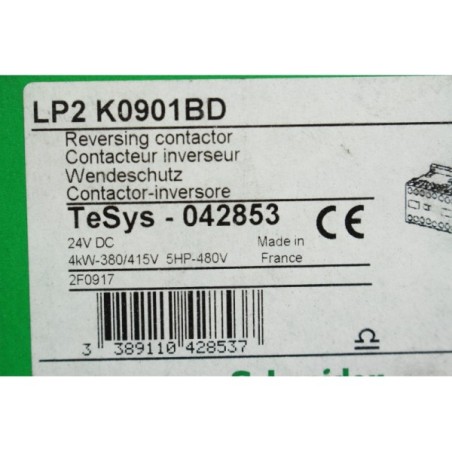 Schneider electric 042853 LP2 K0901BD Contacteur inverseur (B35)