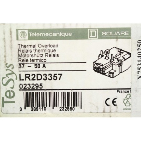 Telemecanique 023295 LR2D3357 Relais thermique 37-50A (B38)