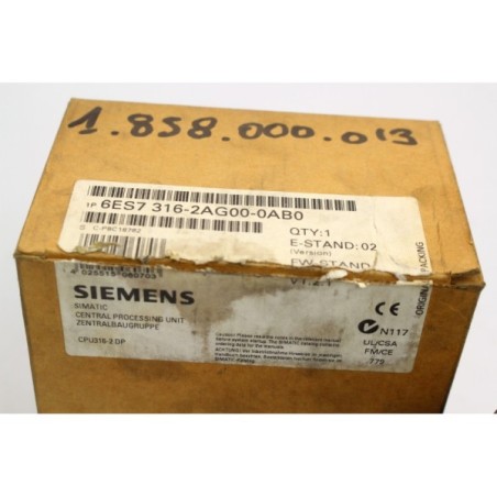 Siemens 6ES73162AG000AB0 6ES7 316-2AG00-0AB0 CPU316-2 DP (B57)