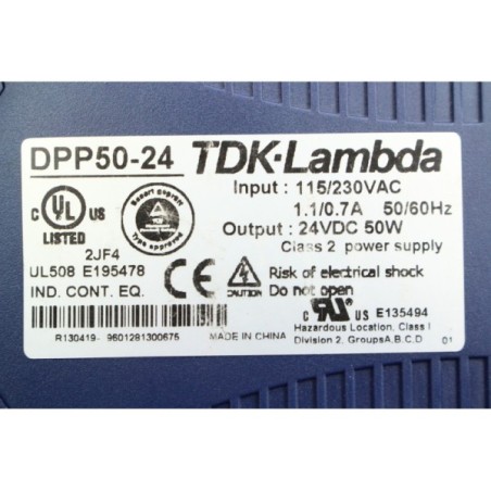 TDK-Lambda DPP50-24 Alimentation 24V 50W PSU (B57)
