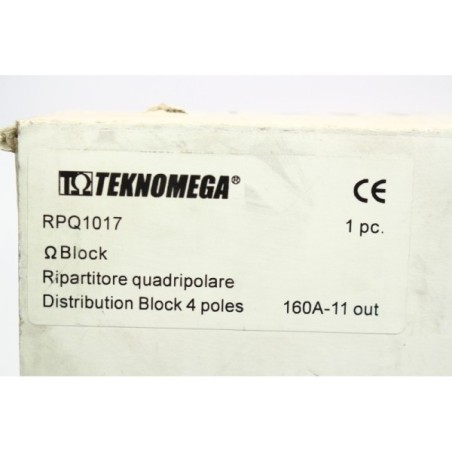 Teknomega RPQ1017 Bloc de distribution 160A-11 4 pôles (B64)