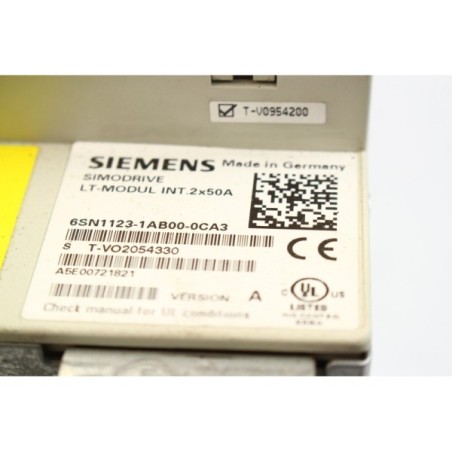 Siemens 6SN11231AB000CA3 6SN1123-1AB00-0CA3 LT-MODUL INT 2x50A (P50.6)