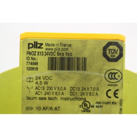 Pilz 774549 PNOZ X13 24VDC 5n/o 1n/c (B73)