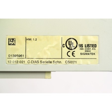Sigmatek 12-012-021 CSI021 C-DIAS module controleur (B1222)