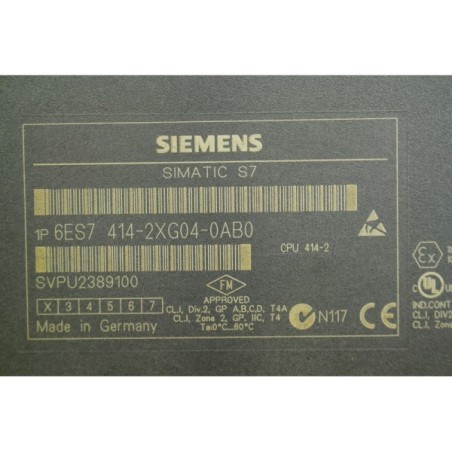 Siemens 6ES74142XG040AB0 6ES7 414-2XG04-0AB0 CPU414-2 (B118)