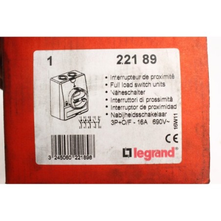 Legrand 221 89 22189 Interrupteur rotatif complet 16A (B118)