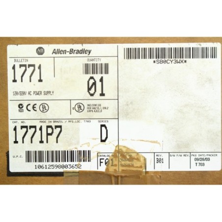 Allen-Bradley 1771P7 1771-P7 D Power supply 5V 16A (B150)