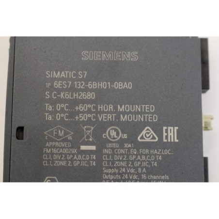 Siemens 6ES71326BH010BA0 6ES7 132-6BH01-0BA0 DQ ST 16 I/O module (B188)