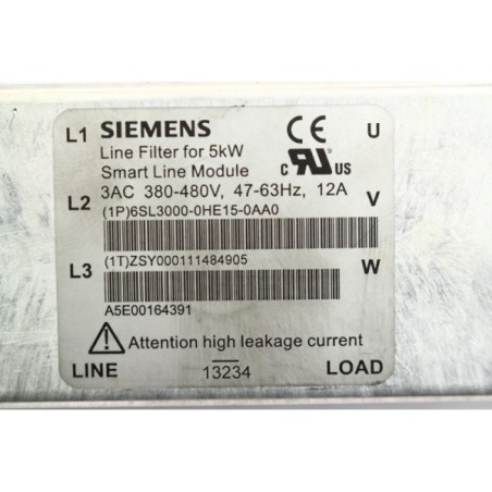 Siemens 6SL30000HE150AA0 6SL3000-0HE15-0AA0 Filtre 5kW (B1024)