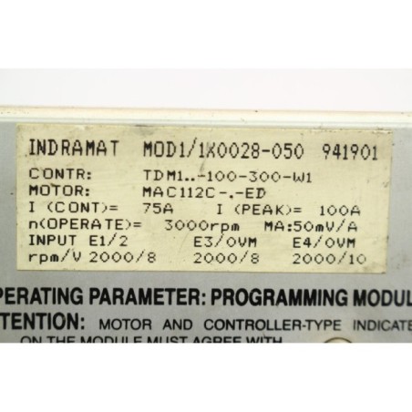 Indramat 941901 MOD1/1X0028-050 Module firmware (B1024)