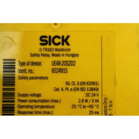 Sick 6024915 UE48-20S2D2 Relais sécurité (B212)