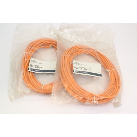 2Pcs TELEMECANIQUE 9148 XSZ-CS103 M8 5m cable droit 4pin (B741)