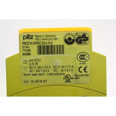 Pilz 774730 PNOZ X4 24VDC 3n/o 1n/c relais (B232-B252)