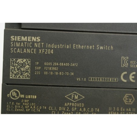 Siemens 6GK52040BA002AF2 6GK5 204-0BA00-2AF2 Scalance XF204 (B244)