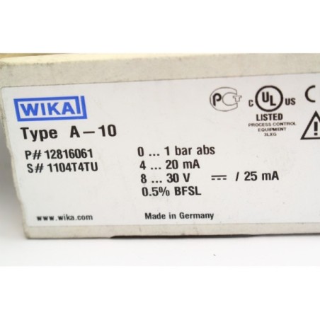 Wika 12816061 Type A-10 Pressostat (B244)
