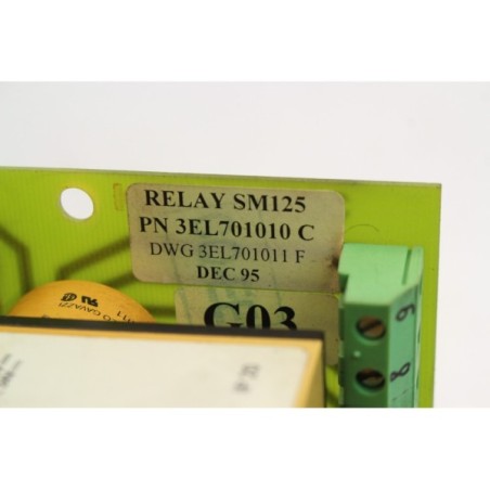 CARLO GAVAZZI SM12511520 Voltage level relay + Relay SM125 3EL701010 C (B296)