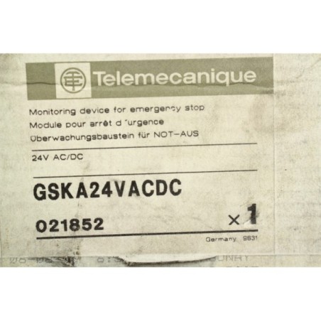 Telemecanique 021852 GSKA24VACDC Module arrêt durgence READ DESC (B1012)