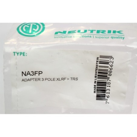 Neutrik NA3FP Adapter 3 pôle XLRS  TRS (B536)
