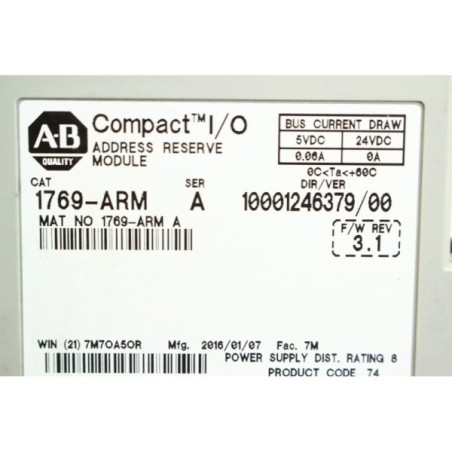 Allen-Bradley 1769-ARM Address reserve module (B558)