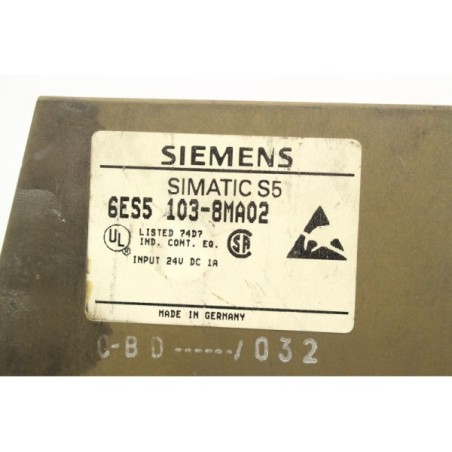 Siemens 6ES51038MA02 6ES5 103-8MA02 S5-100U CPU READ DESC (B557.1)