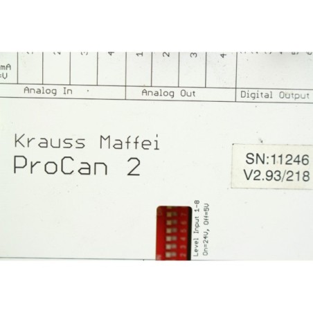 Krauss Maffei ProCan 2 V2.93 Operator interface Profibus READ DESC (B62.1)