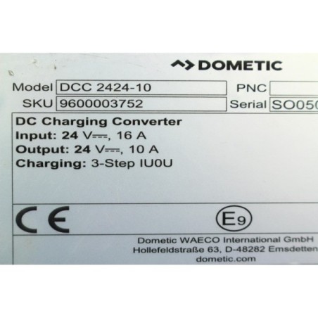 Dometic 9600003752 DCC 2424-10 Transformateur de charge (P66)
