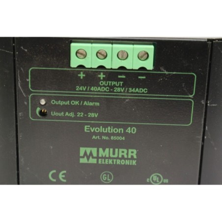 Murr Elektronik 85004 Evolution 40 24V 40A to 28V 32A READ DESC (B122-B419)