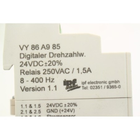 IPF VY 86 A9 85 Digital relay 24VDC +-20 % ver 1.1 (B419)