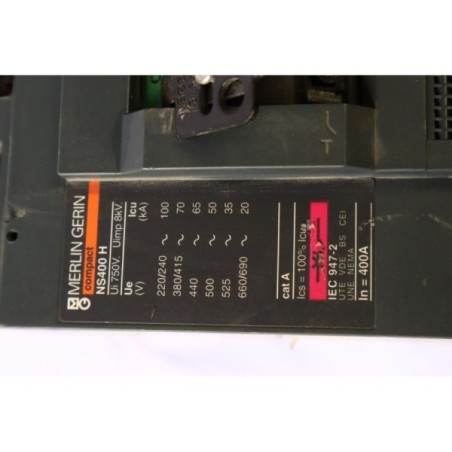 Merlin gerin NS400 H Disjoncteur compact + STR 23 SE READ DESC (P93.1)