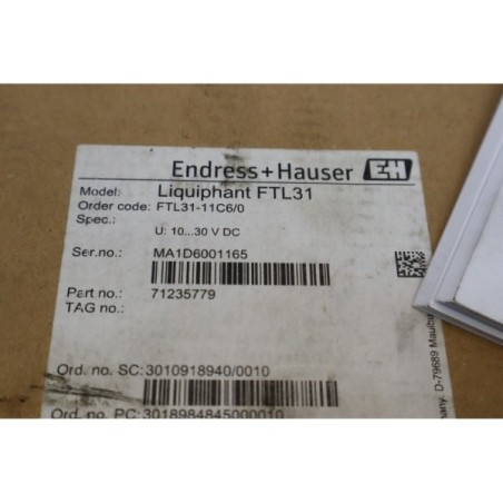Endress+Hauser 71235779 FTL31-11C6/0 Liquiphant FTL31 Capteur (B420)