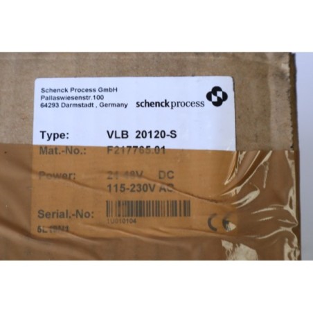 Schenck process F217765.01 VLB 20120-S DISCONT READ DESC (P98.6)
