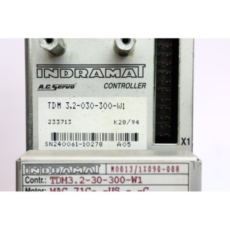 INDRAMAT 233713 TDM 3.2-030-300-W1 AC servo drive READ DESC (P112.22)