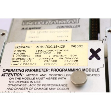 INDRAMAT 236233 TDM 1.2-050-300-W1-000 AC servo drive READ DESC (P112.4)