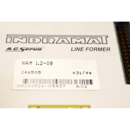 INDRAMAT 246505 NAM 1.2-08 AC Servo drive line former READ DESC (P112.7)