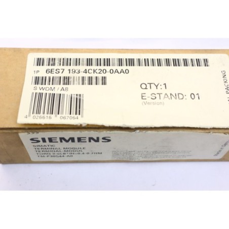 Siemens 6ES71934CK200AA0 6ES7 193-4CK20-0AA0 Terminal bloc (B1229)