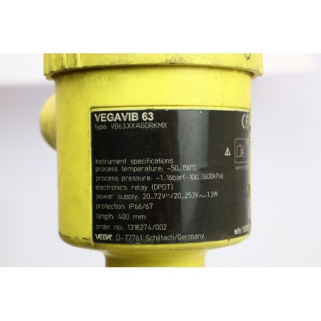 VEGA VB63.XXAGDRKMX VEGAVIB 63 Interrupteur limite de vibration (P119.16)