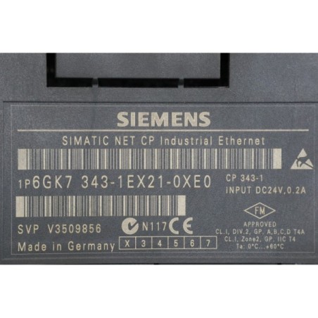 Siemens 6GK73431EX210XE0 6GK7 343-1EX21-0XE0 CP industrial ethernet READ DESC (B1236)