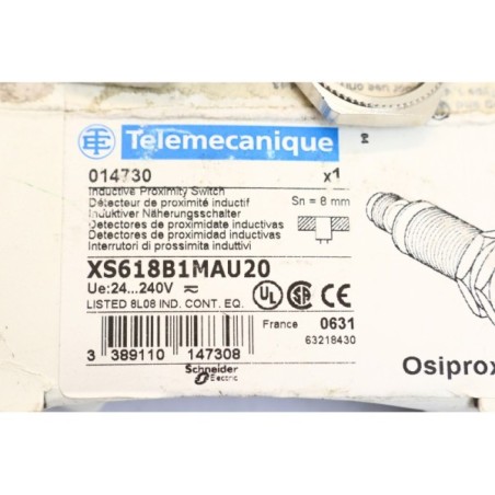 Telemecanique 014730 XS618B1MAU20 capteur induction READ DESC (B1237)