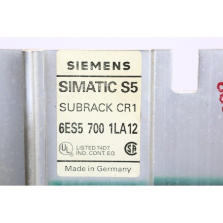 Siemens 6ES57001LA12 6ES5 700 1LA12 Simatic S5 Subrack CR1 (B461)