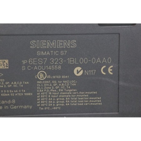 Siemens 6ES73231BL000AA0 6ES7 323-1BL00-0AA0 SM323 DI16/DO16 READ DESC (B486)