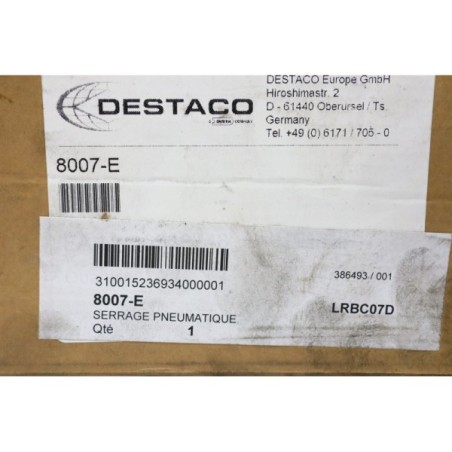 DESTACO 8007-E Serrage pneumatique READ DESC (B486)